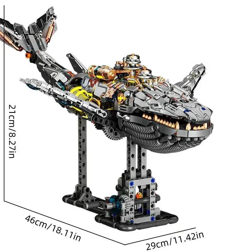 Ocean Life Mechanical Whale Blocks With Light Power Module - Image 6