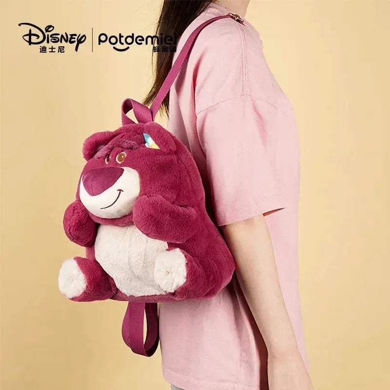 Disney Lotso And Stitch Plush Backpack With Adjustable Straps - Image 2