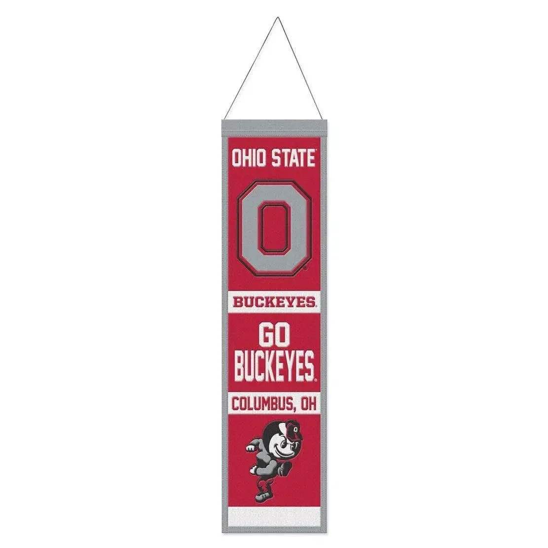 Ohio State Buckeyes Wool Banner 8x32 Heritage Evolution