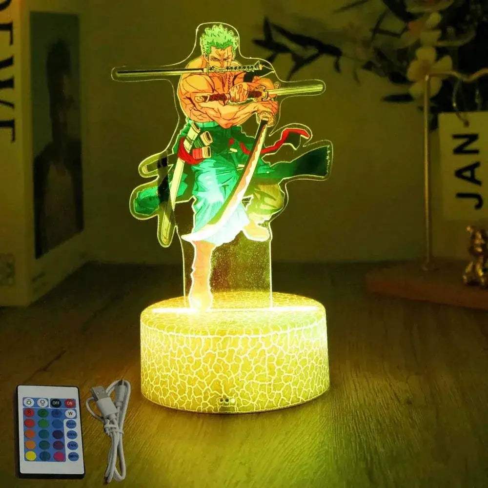 One Piece Anime Figures 3D Lamp PVC Action Collection Model Toys LED Night Light - Image 16