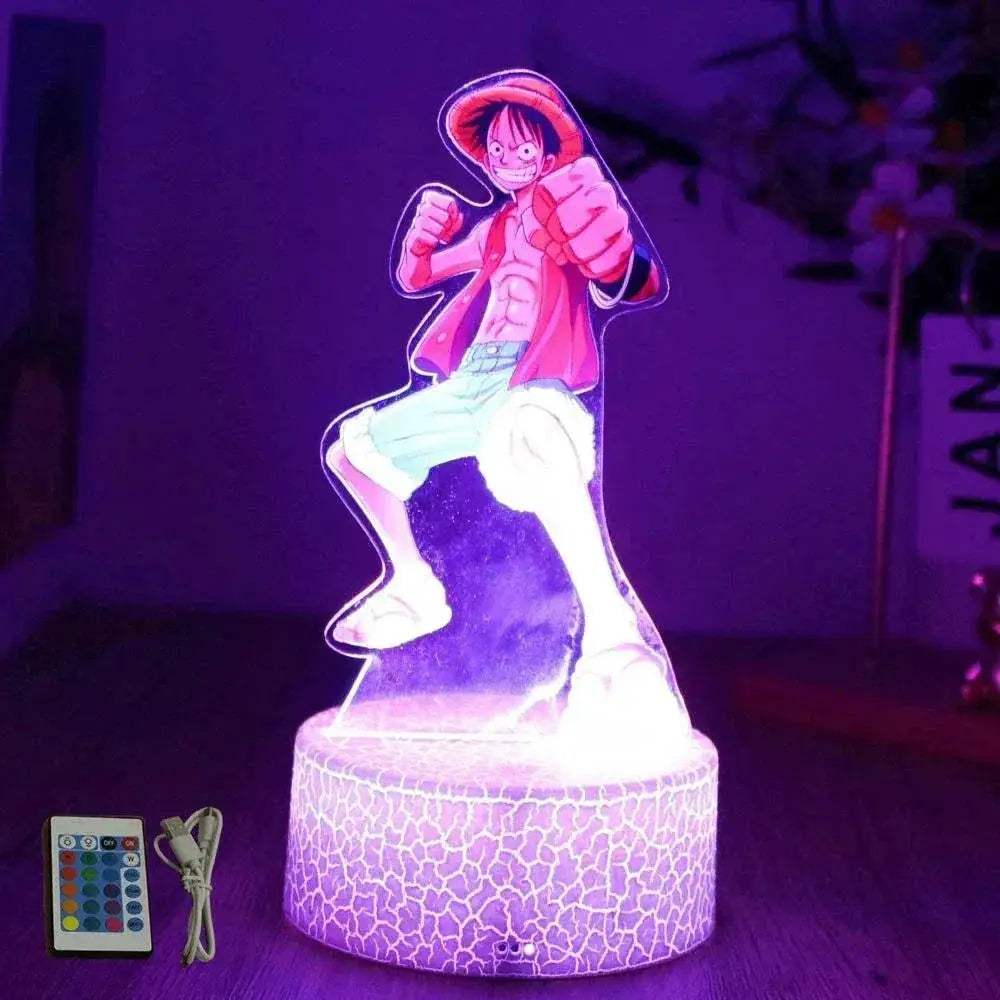 One Piece Anime Figures 3D Lamp PVC Action Collection Model Toys LED Night Light - Image 17