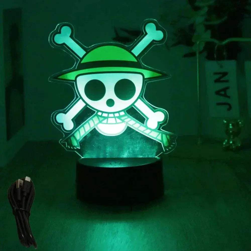One Piece Anime Figures 3D Lamp PVC Action Collection Model Toys LED Night Light - Image 18