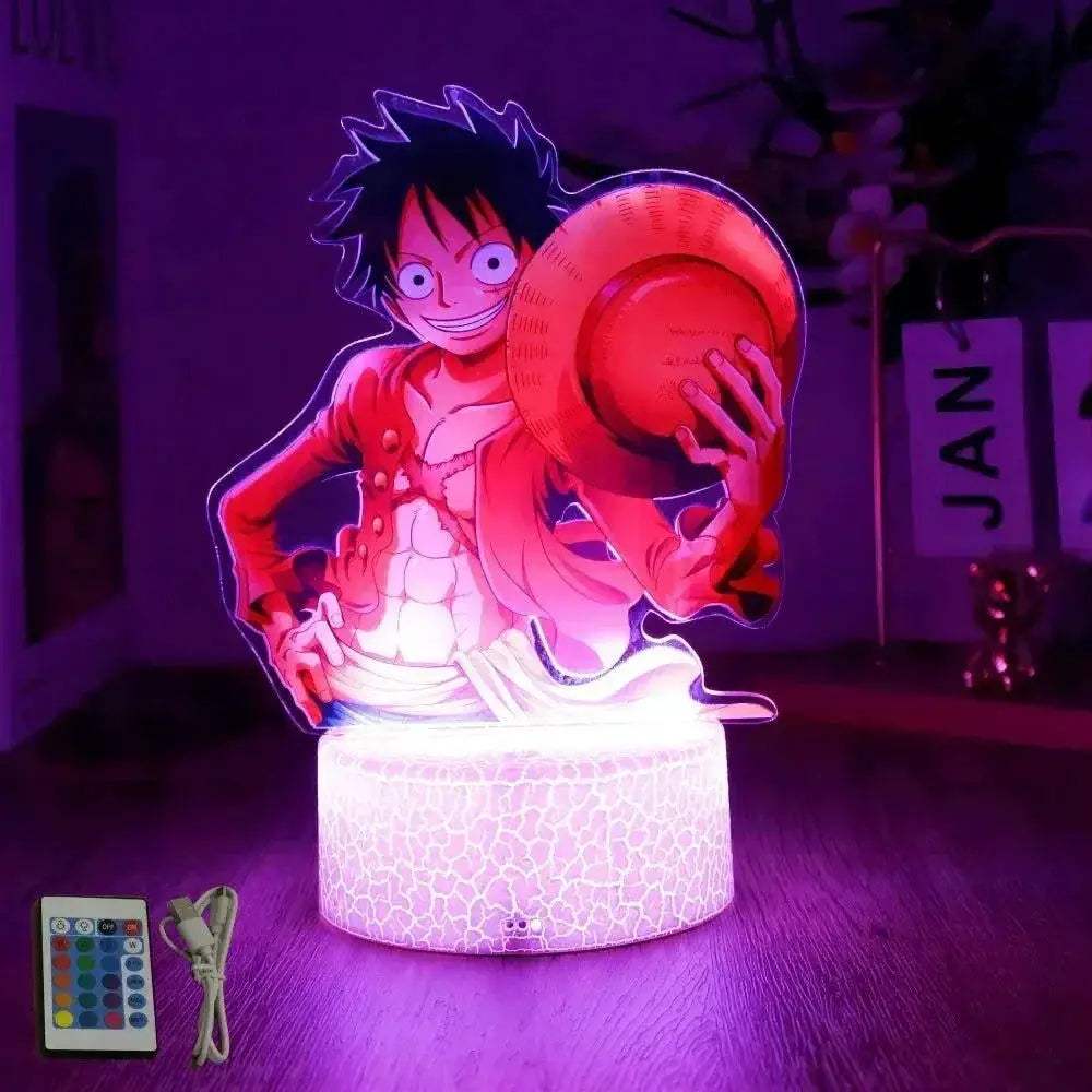 One Piece Anime Figures 3D Lamp PVC Action Collection Model Toys LED Night Light - Image 19