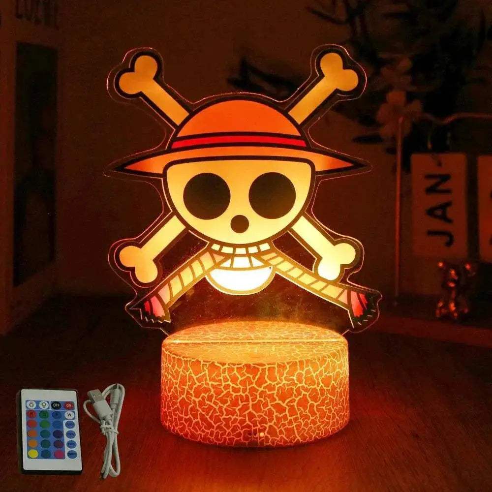 One Piece Anime Figures 3D Lamp PVC Action Collection Model Toys LED Night Light - Image 21
