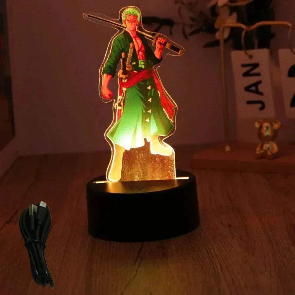 One Piece Anime Figures 3D Lamp PVC Action Collection Model Toys LED Night Light - Image 22