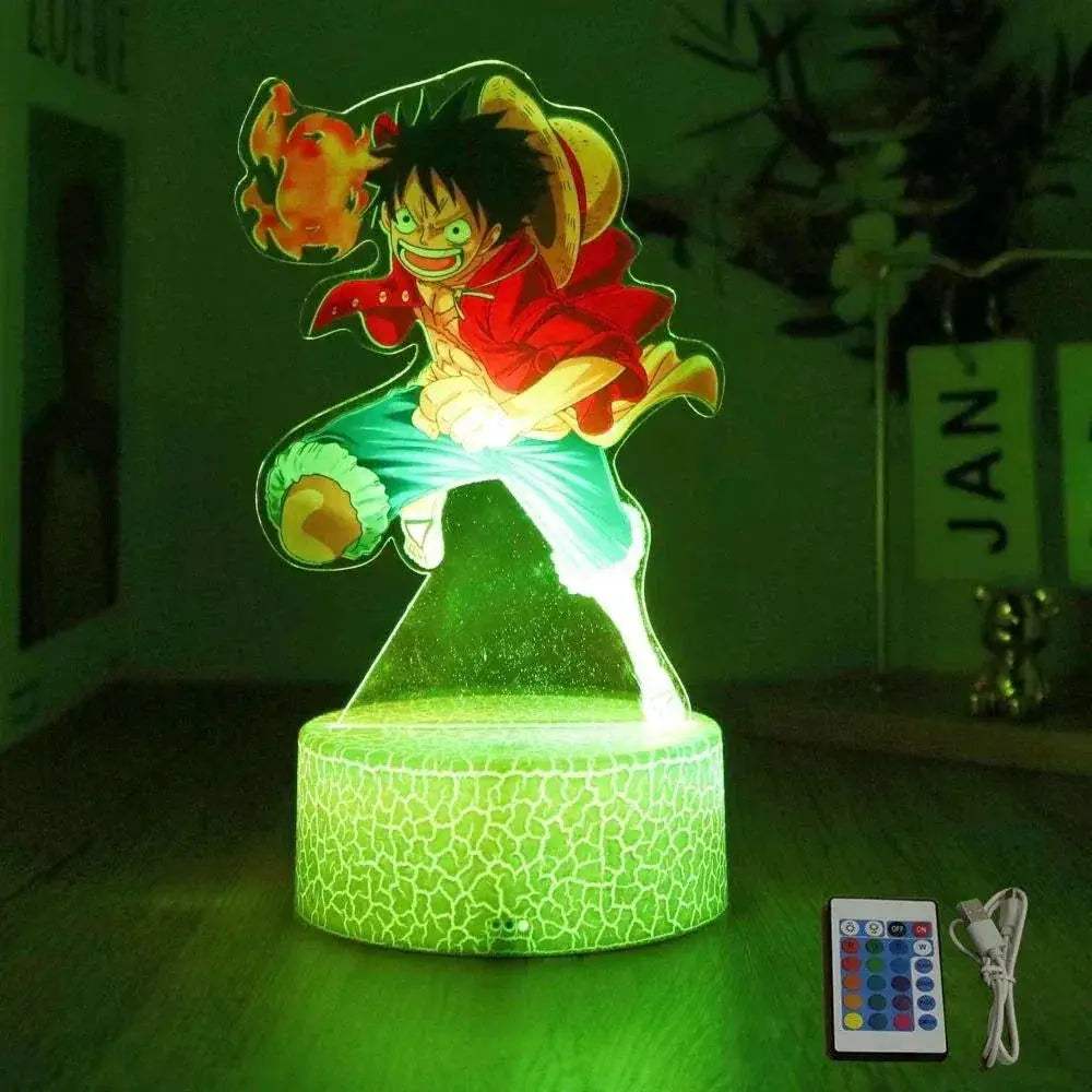 One Piece Anime Figures 3D Lamp PVC Action Collection Model Toys LED Night Light - Image 26