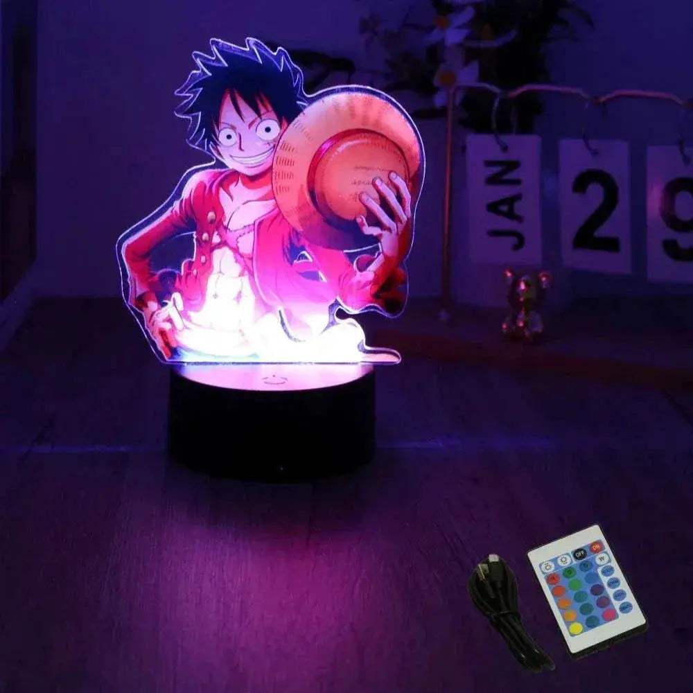 One Piece Anime Figures 3D Lamp PVC Action Collection Model Toys LED Night Light - Image 27
