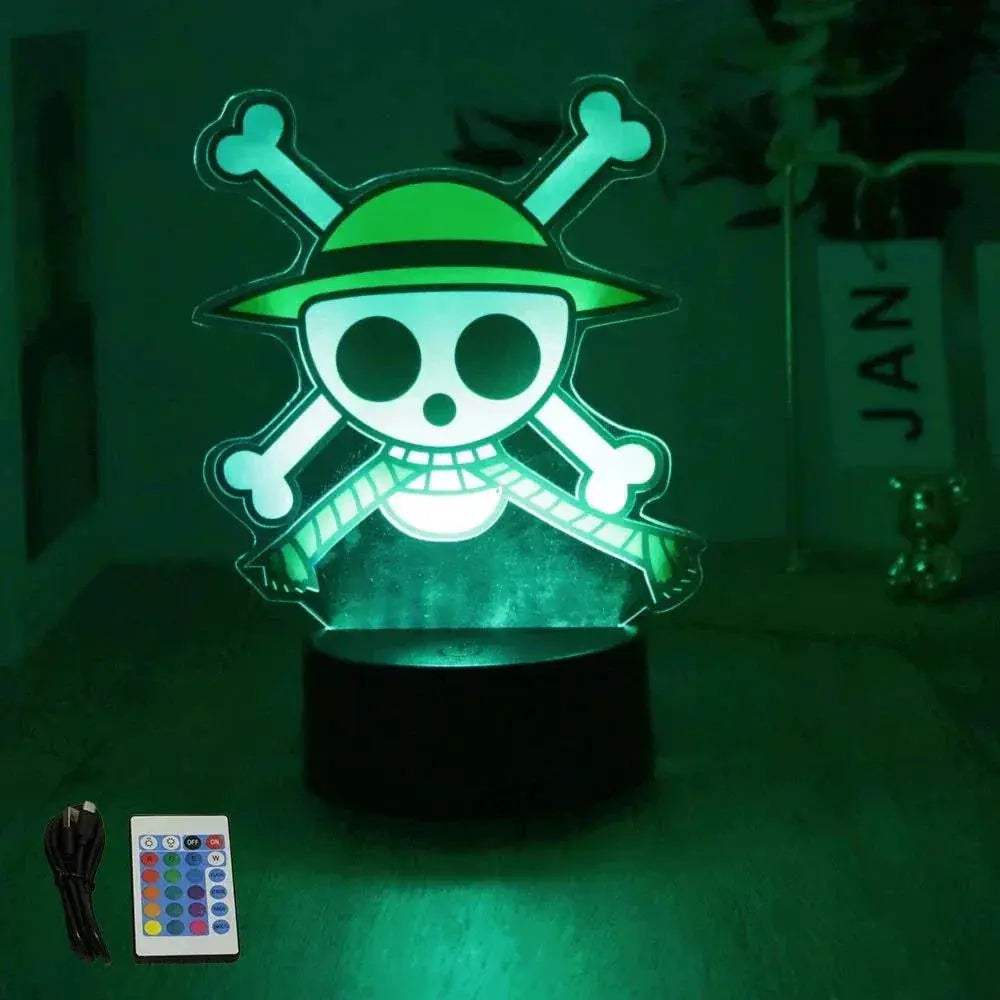 One Piece Anime Figures 3D Lamp PVC Action Collection Model Toys LED Night Light - Image 28