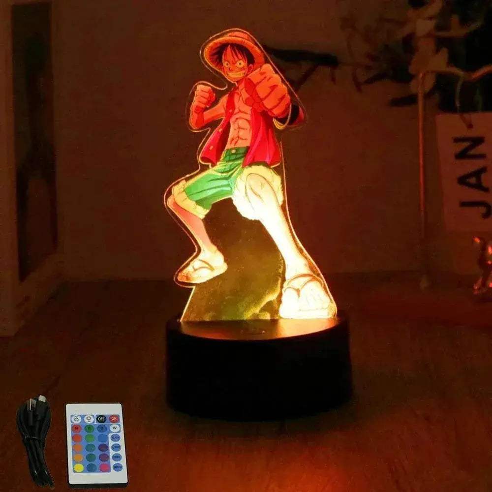 One Piece Anime Figures 3D Lamp PVC Action Collection Model Toys LED Night Light - Image 30