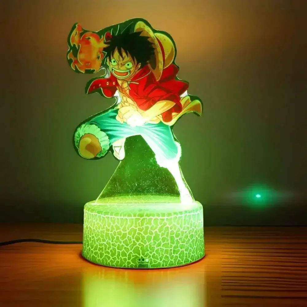 One Piece Anime Figures 3D Lamp PVC Action Collection Model Toys LED Night Light - Image 5