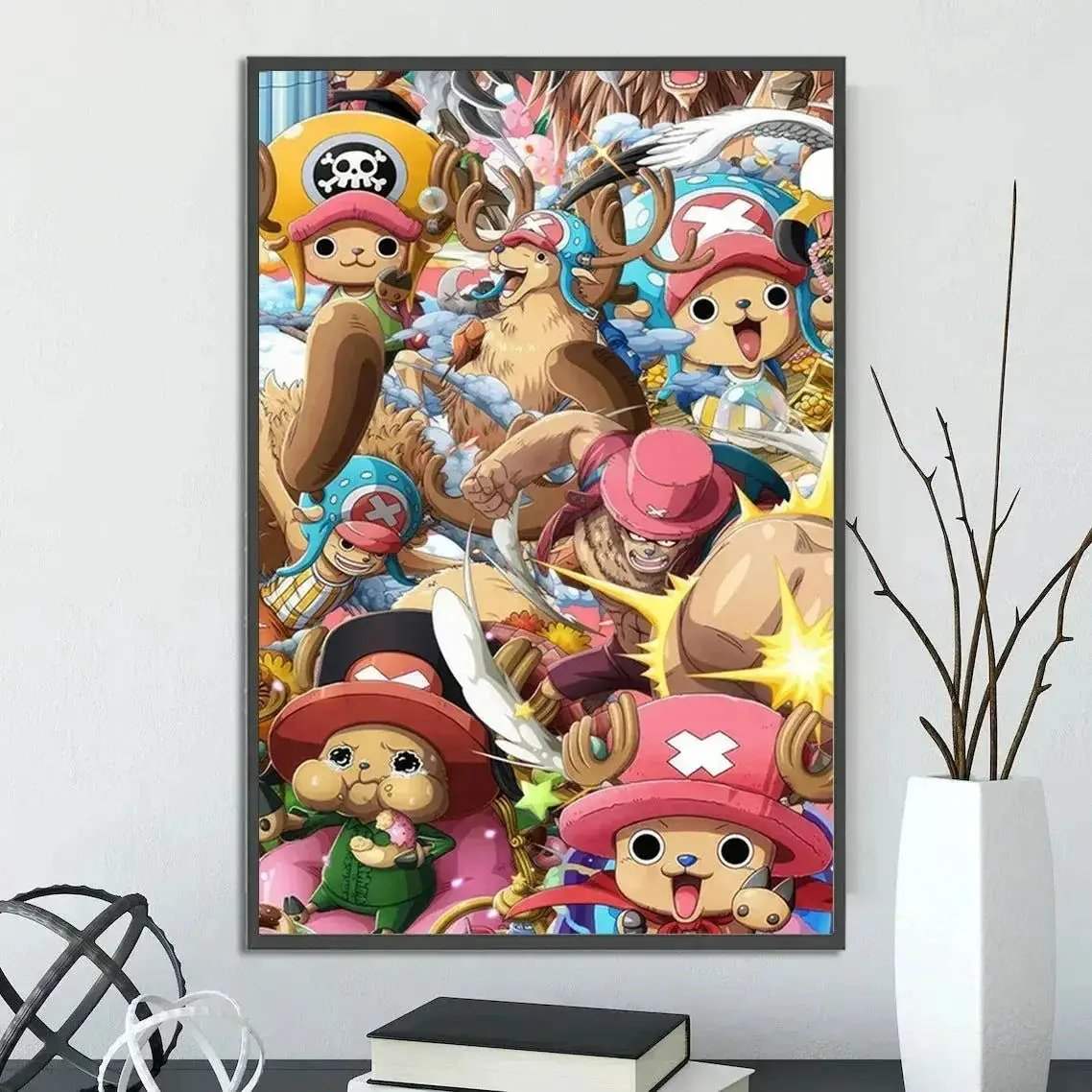 One Piece Anime Self-adhesive Poster, Anime Wall Art Wallpaper Home Decoration Painting Wall Art For Bedroom - Image 11