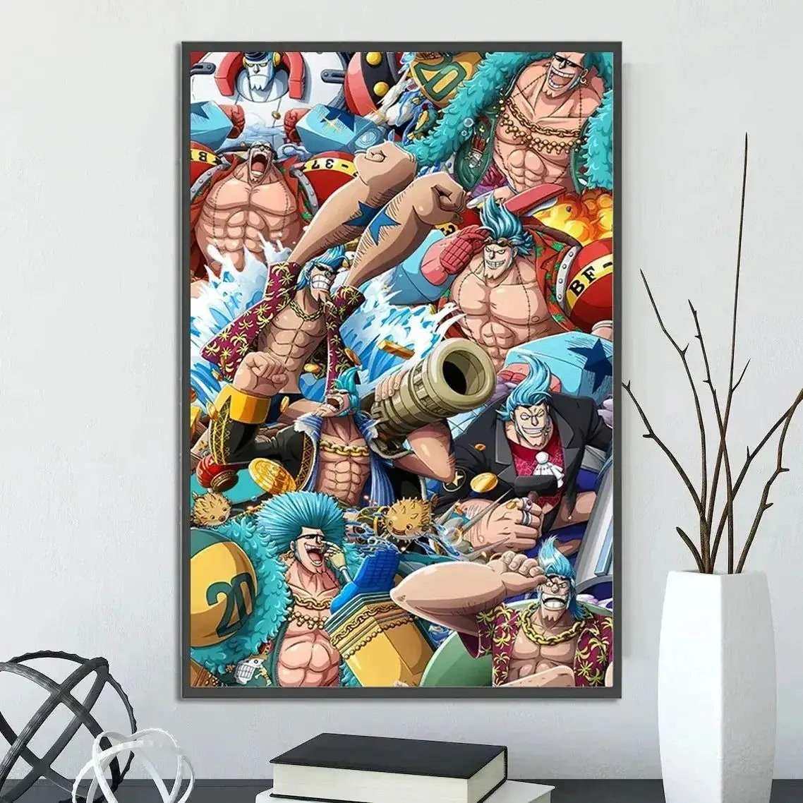 One Piece Anime Self-adhesive Poster, Anime Wall Art Wallpaper Home Decoration Painting Wall Art For Bedroom - Image 17