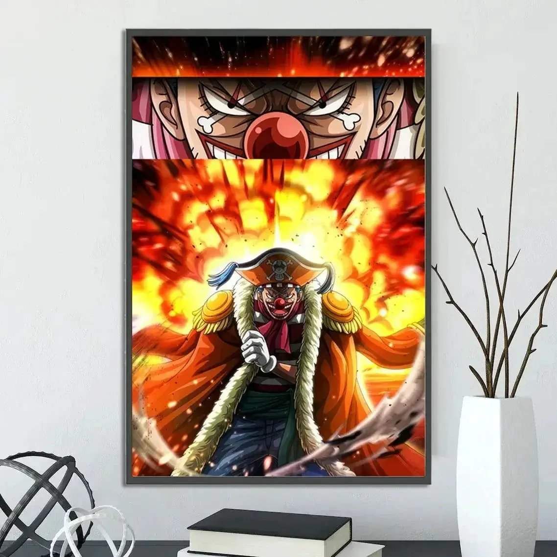 One Piece Anime Self-adhesive Poster, Anime Wall Art Wallpaper Home Decoration Painting Wall Art For Bedroom - Image 20