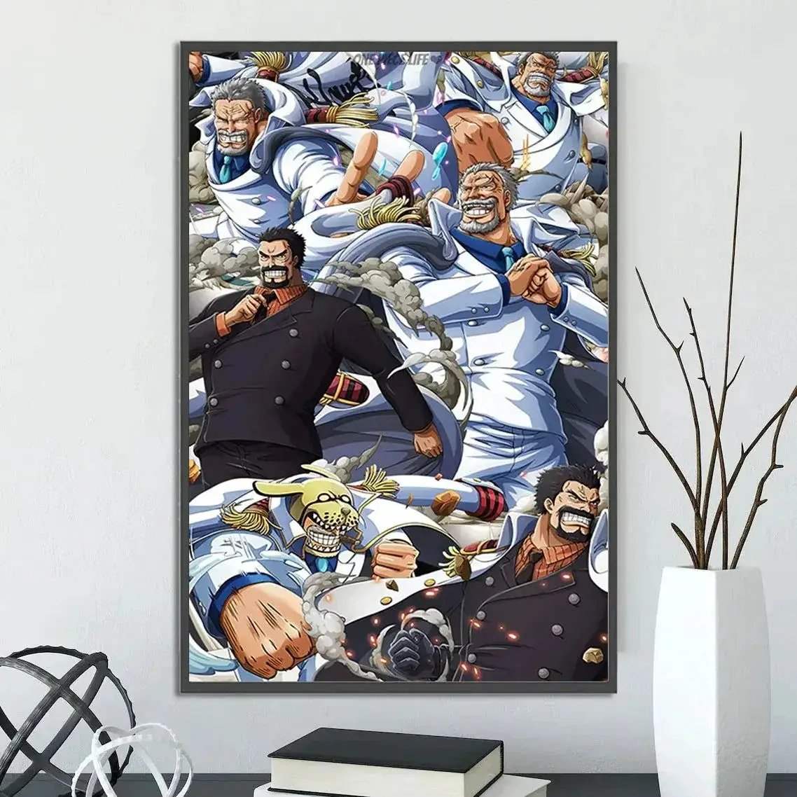 One Piece Anime Self-adhesive Poster, Anime Wall Art Wallpaper Home Decoration Painting Wall Art For Bedroom - Image 24