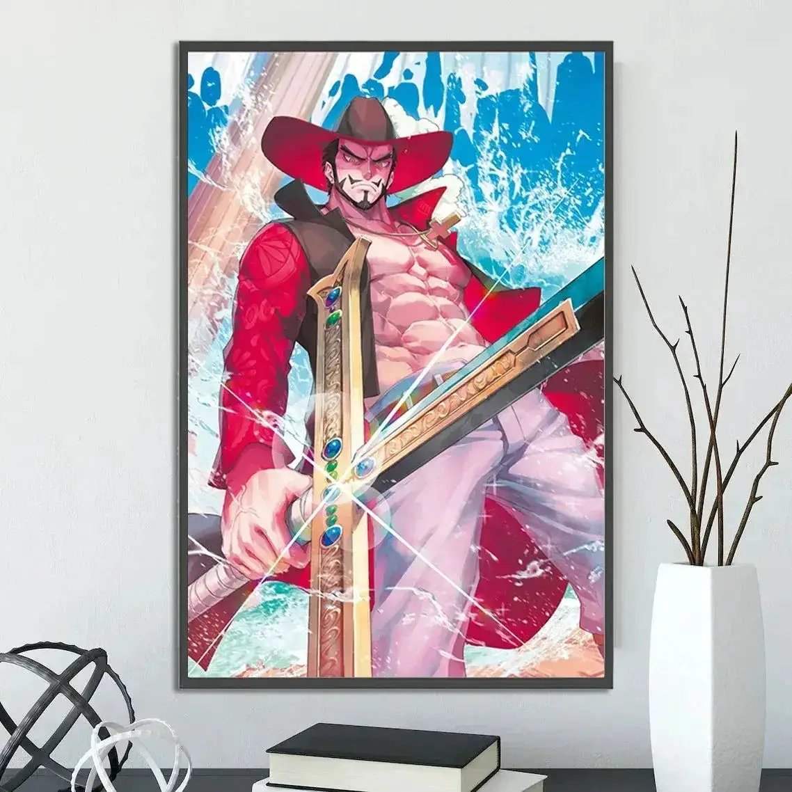 One Piece Anime Self-adhesive Poster, Anime Wall Art Wallpaper Home Decoration Painting Wall Art For Bedroom - Image 28