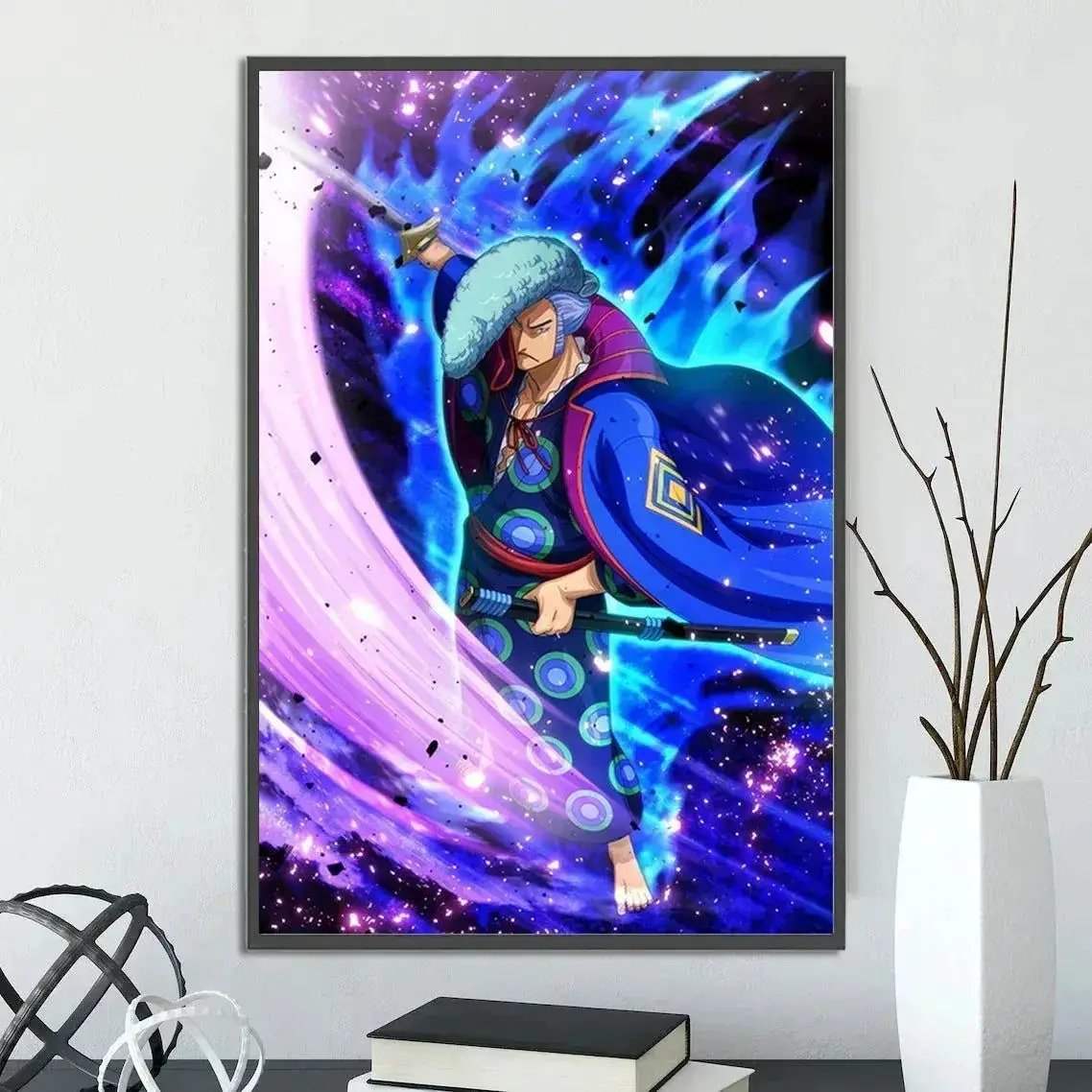 One Piece Anime Self-adhesive Poster, Anime Wall Art Wallpaper Home Decoration Painting Wall Art For Bedroom - Image 34