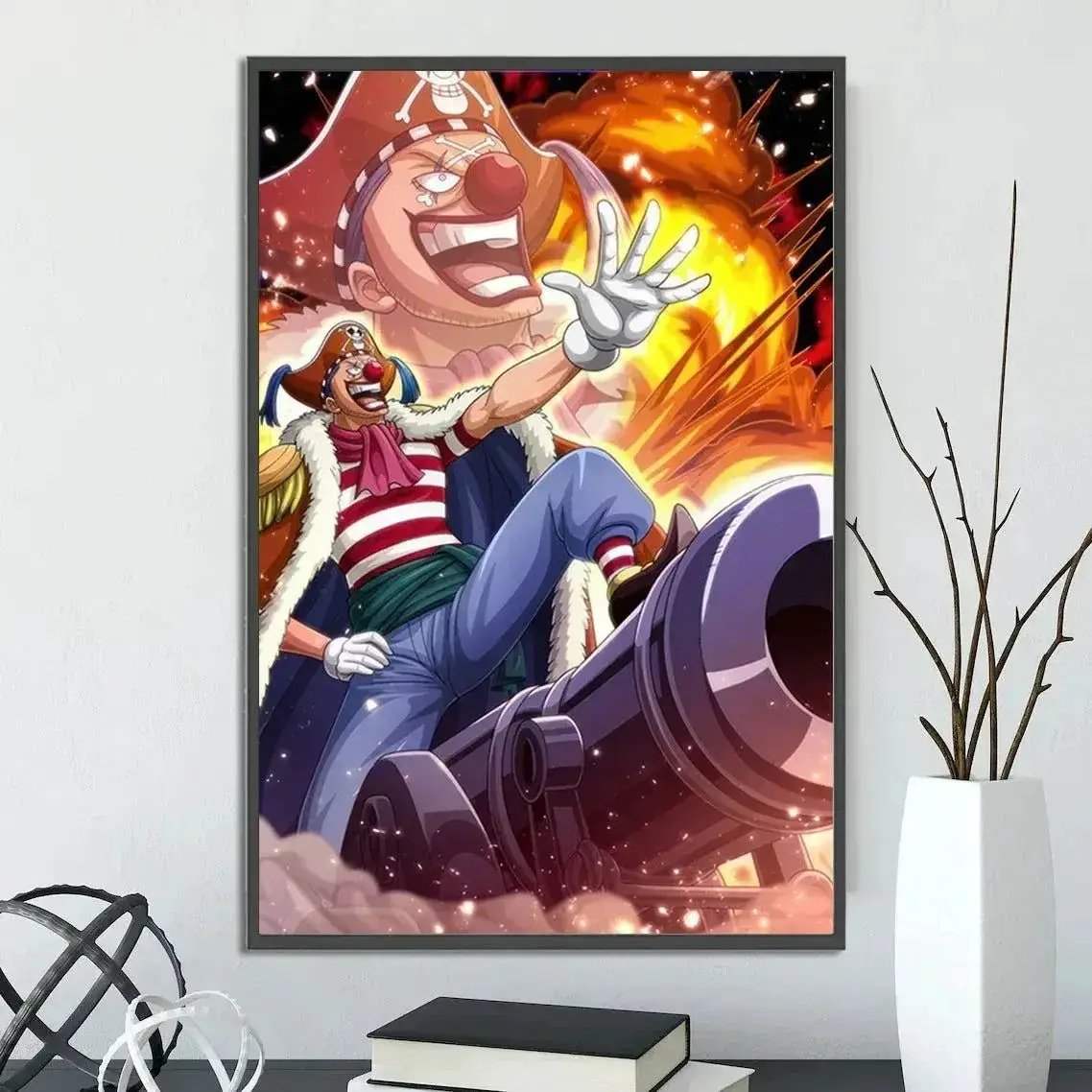 One Piece Anime Self-adhesive Poster, Anime Wall Art Wallpaper Home Decoration Painting Wall Art For Bedroom - Image 35