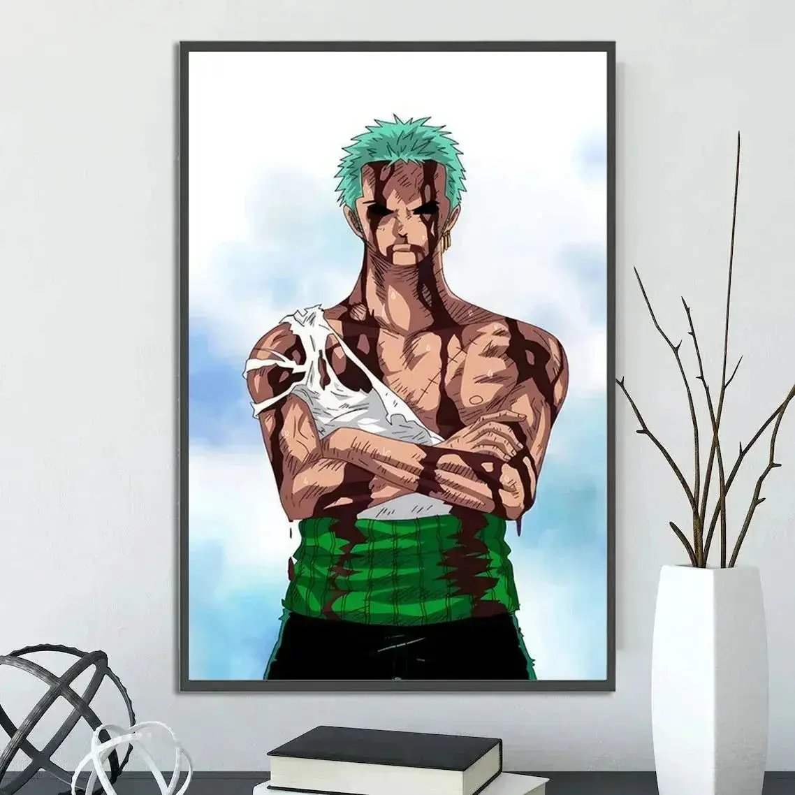 One Piece Anime Self-adhesive Poster, Anime Wall Art Wallpaper Home Decoration Painting Wall Art For Bedroom - Image 36