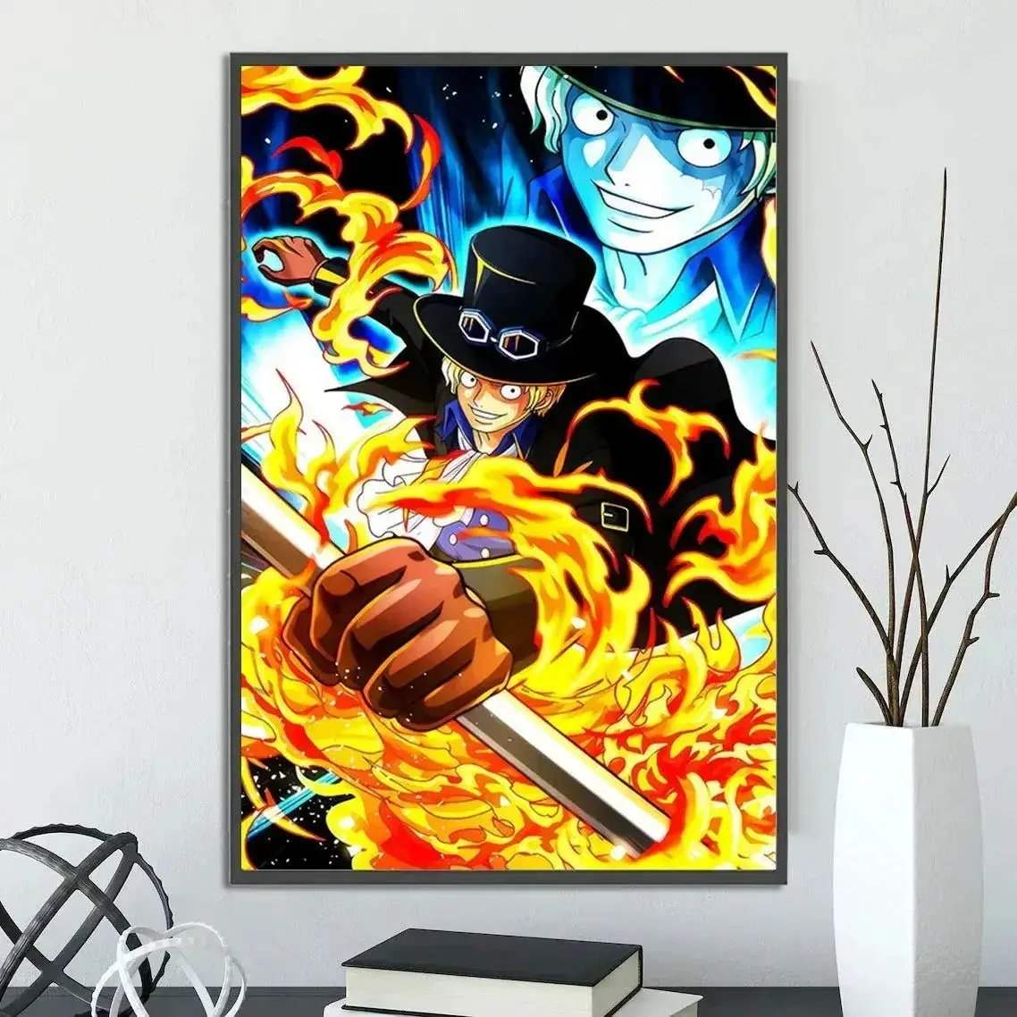 One Piece Anime Self-adhesive Poster, Anime Wall Art Wallpaper Home Decoration Painting Wall Art For Bedroom - Image 38