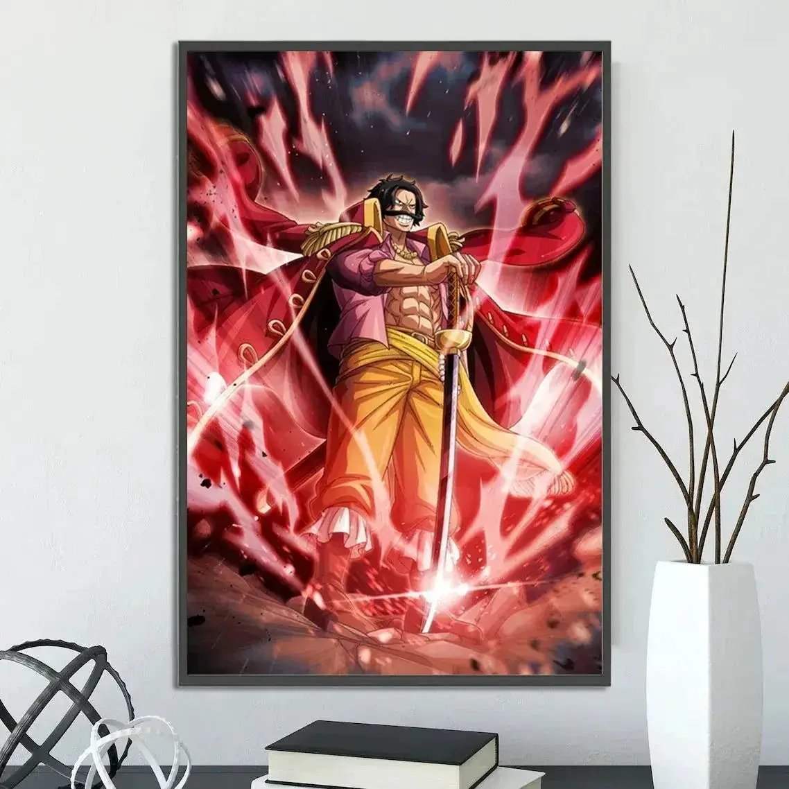 One Piece Anime Self-adhesive Poster, Anime Wall Art Wallpaper Home Decoration Painting Wall Art For Bedroom - Image 39