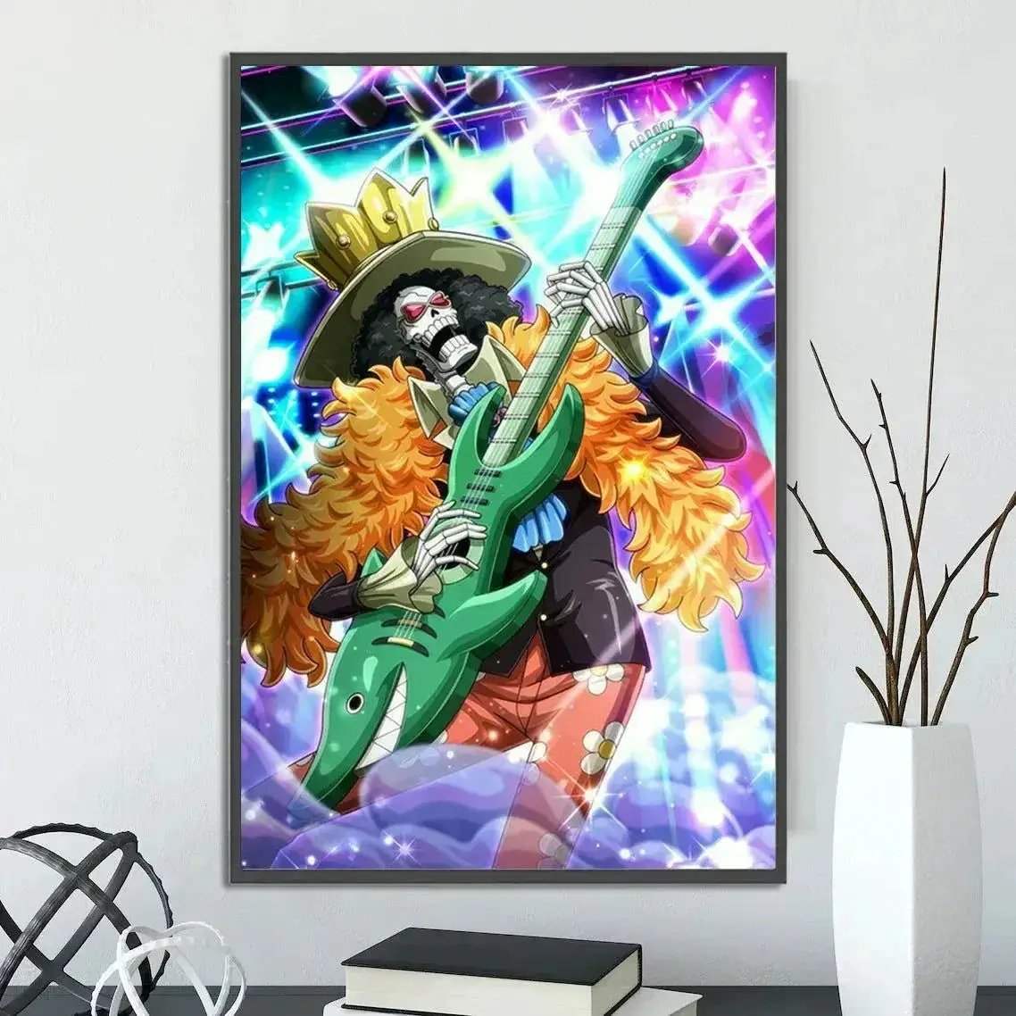 One Piece Anime Self-adhesive Poster, Anime Wall Art Wallpaper Home Decoration Painting Wall Art For Bedroom - Image 40