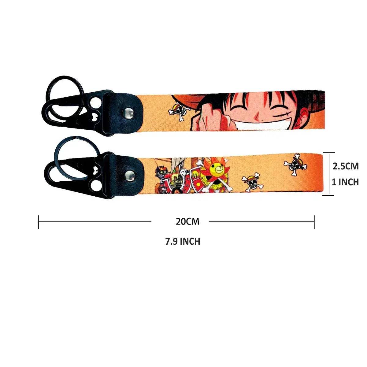 One Piece Keychain Lanyards, Anime Manga Badge Holder Pendant Portable Key Lanyard Accessories - Image 4