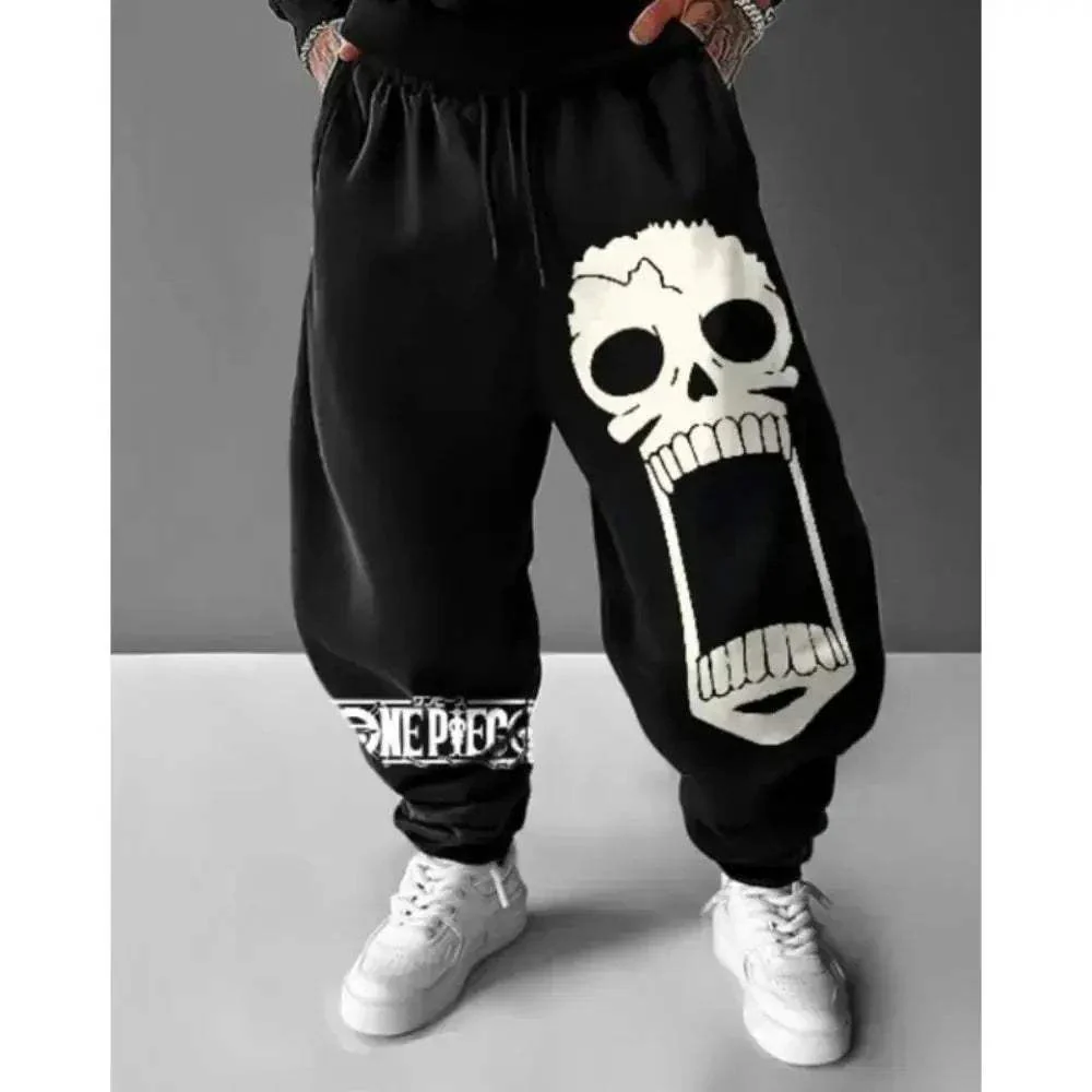 One Piece Cosplay Jogger Pants Cotton Comfort Casual