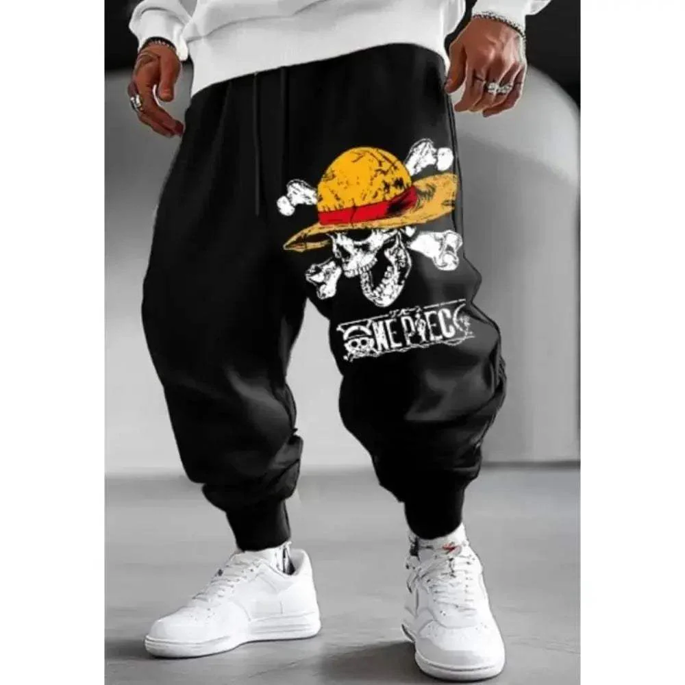 One Piece Cosplay Jogger Pants Cotton Comfort Casual - Image 2