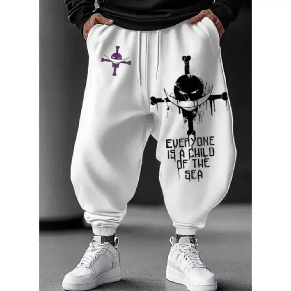 One Piece Cosplay Jogger Pants Cotton Comfort Casual - Image 3