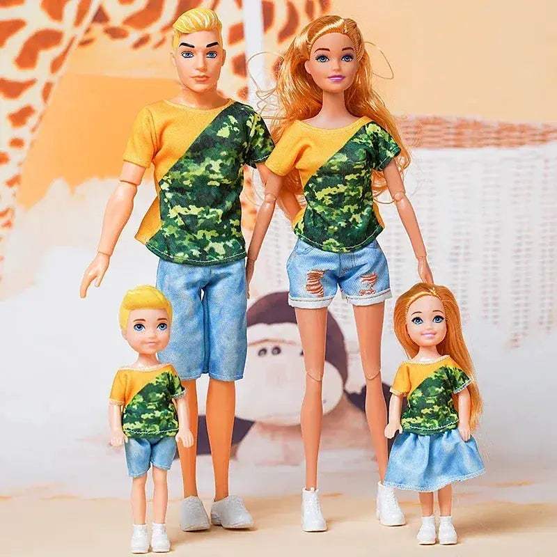 One Sixth Scale Movable Family Dolls Set 30cm Jointed Bodies - Image 11