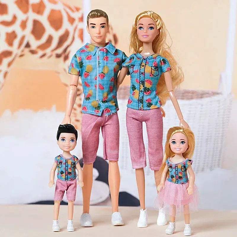 One Sixth Scale Movable Family Dolls Set 30cm Jointed Bodies - Image 12