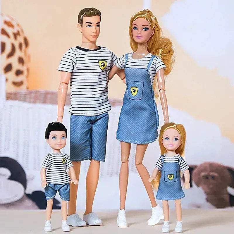 One Sixth Scale Movable Family Dolls Set 30cm Jointed Bodies - Image 17
