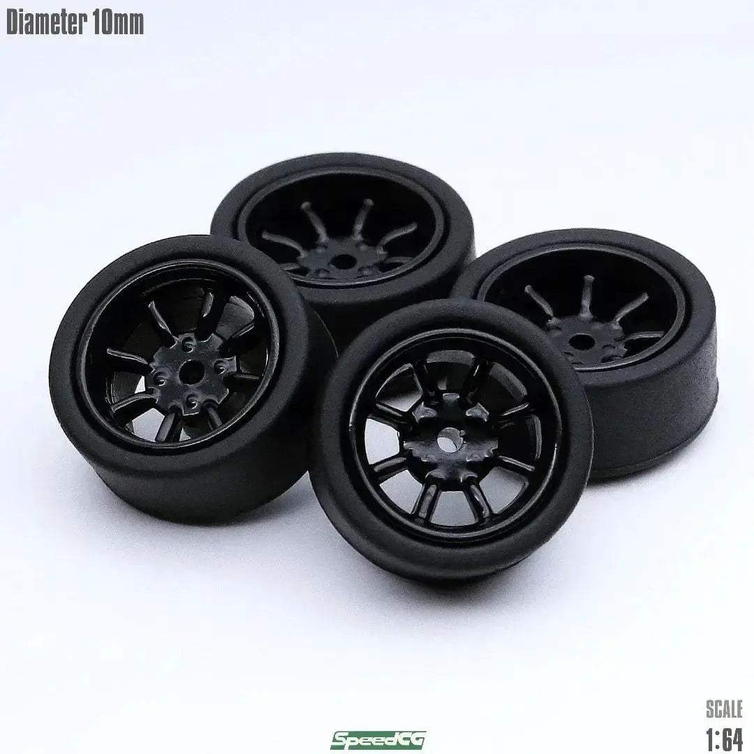 One Sixty Fourth Scale ABS Wheels With Rubber Tires - Image 8