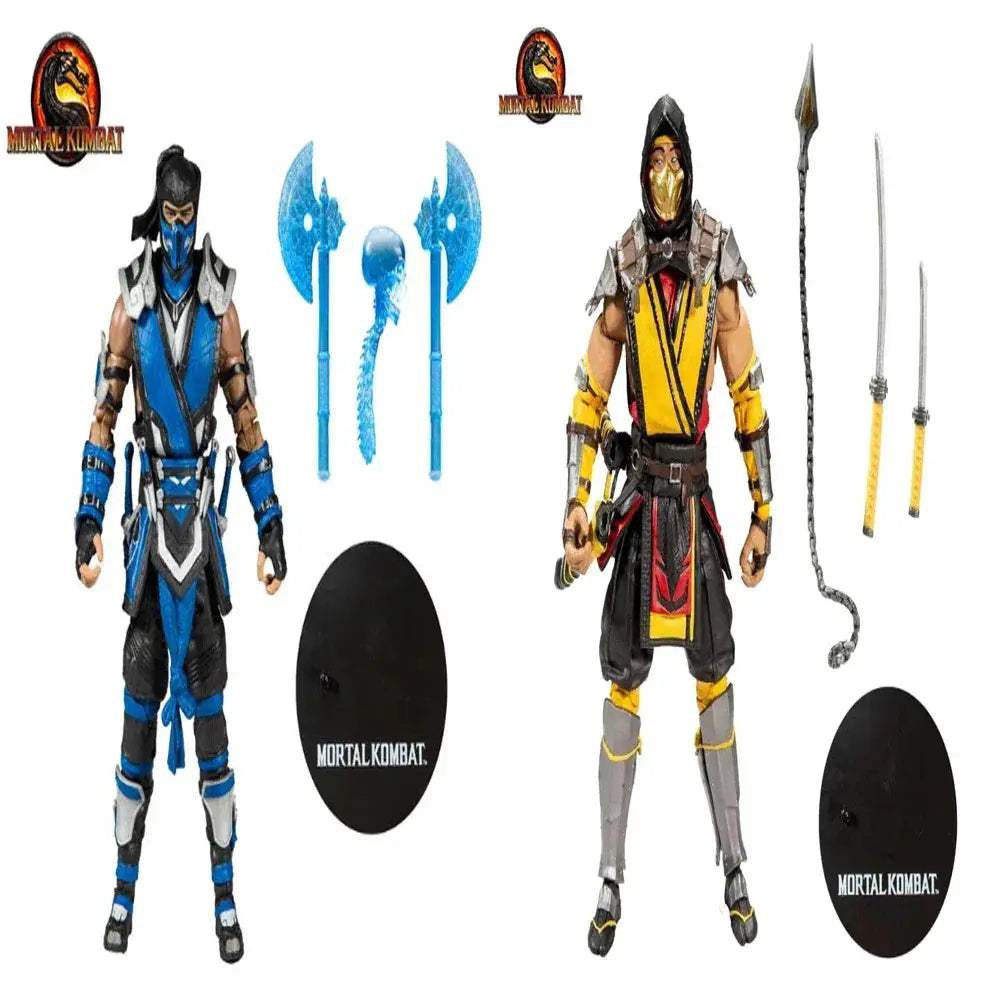 Mortal Kombat Sub Zero Scorpion 7-Inch Articulated Action Figures