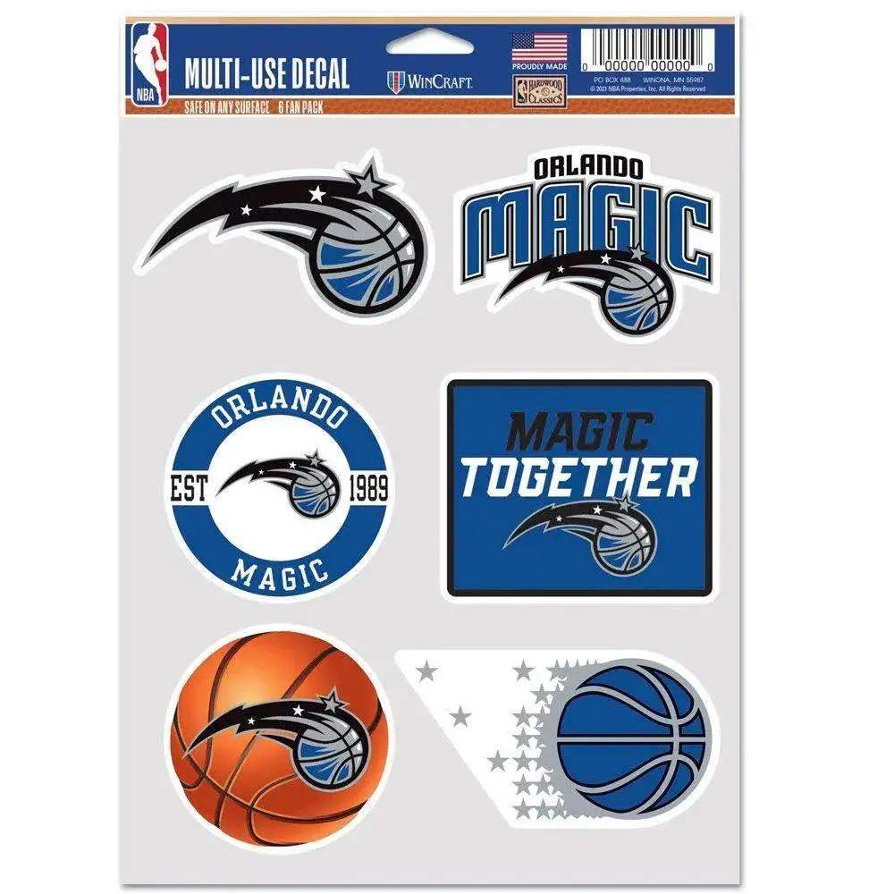 Orlando Magic Multi Use Fan Decals 6 Pack Licensed