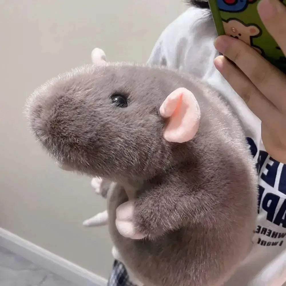 Oversized Flower Branch Mouse Plush Toy For Gift Cute - Image 3