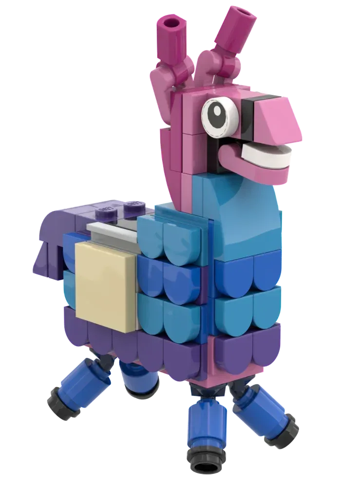 Party Llama - Custom Building Set using LEGO parts, B3 Customs