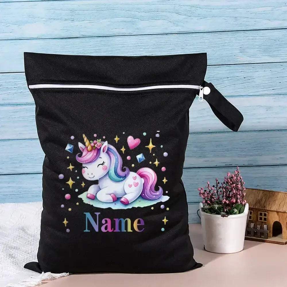 Personalised Diaper Bag Dinosaur With Name Waterproof Wet Dry Bags - Image 5
