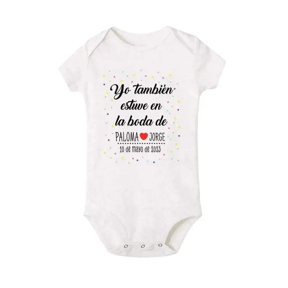 Personalized Baby Bodysuit With Custom Name For Weddings - Image 15