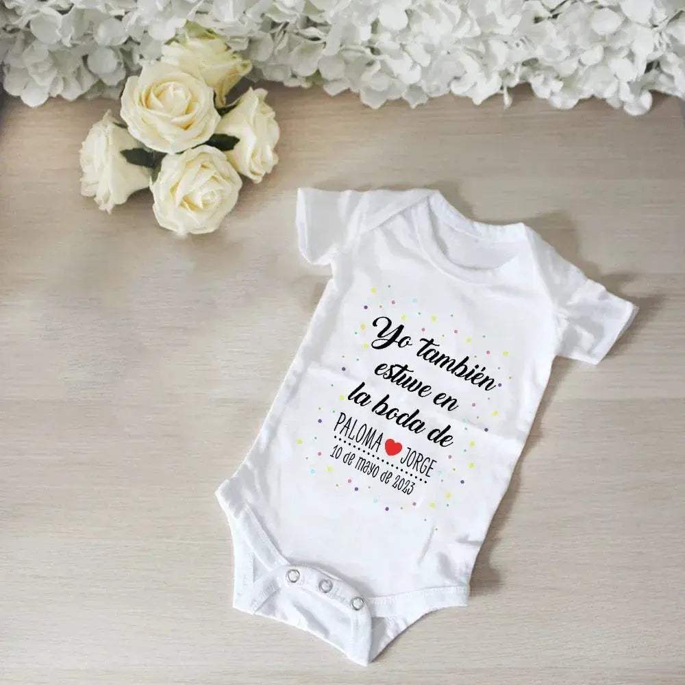 Personalized Baby Bodysuit With Custom Name For Weddings - Image 2