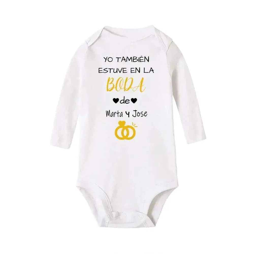 Personalized Baby Bodysuit With Custom Name For Weddings - Image 5