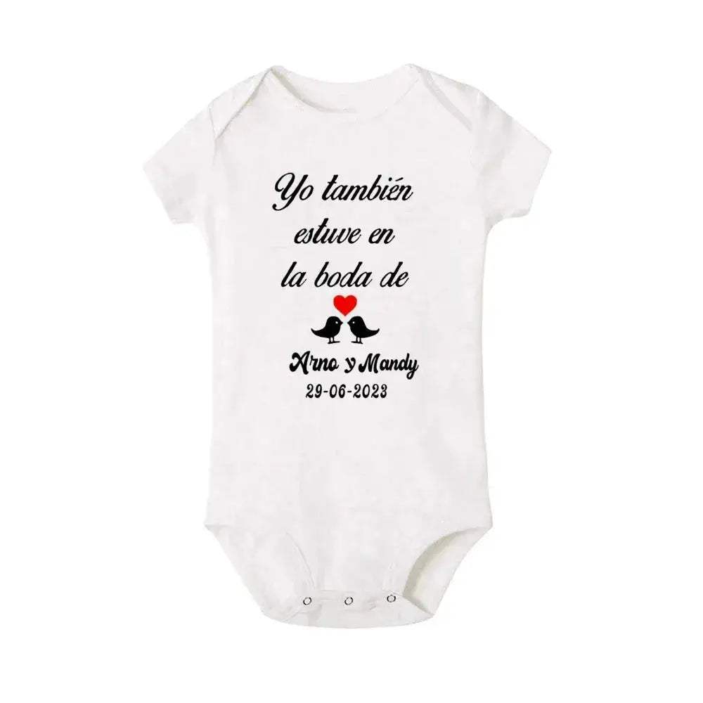 Personalized Baby Bodysuit With Custom Name For Weddings - Image 8