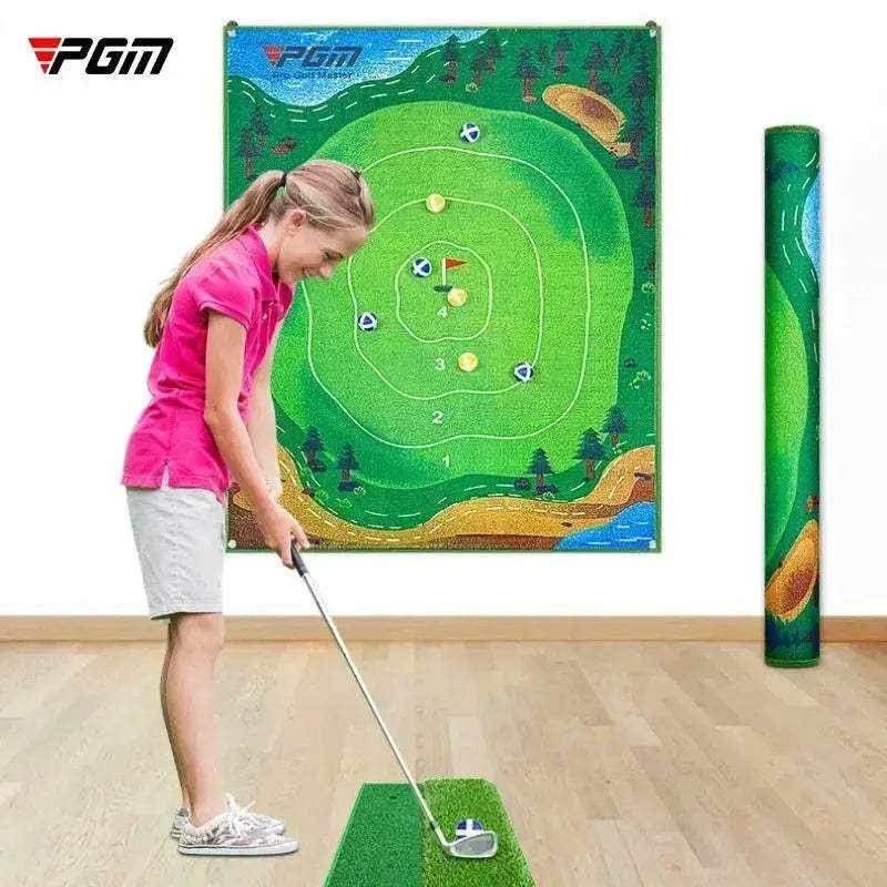 PGM Indoor Mini Golf Practice Mat with Non Slip Base