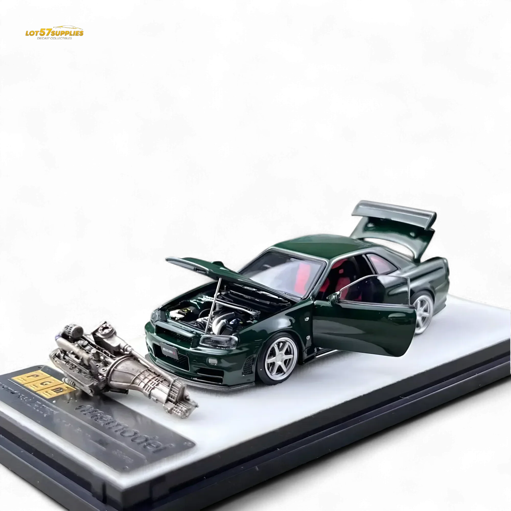 PGM Nissan GTR R34 Z-TUNE British Green 1:64