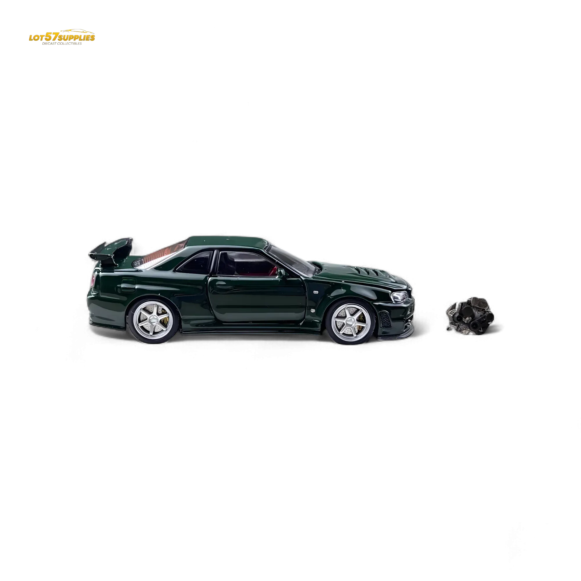 PGM Nissan GTR R34 Z-TUNE British Green 1:64 - Image 3