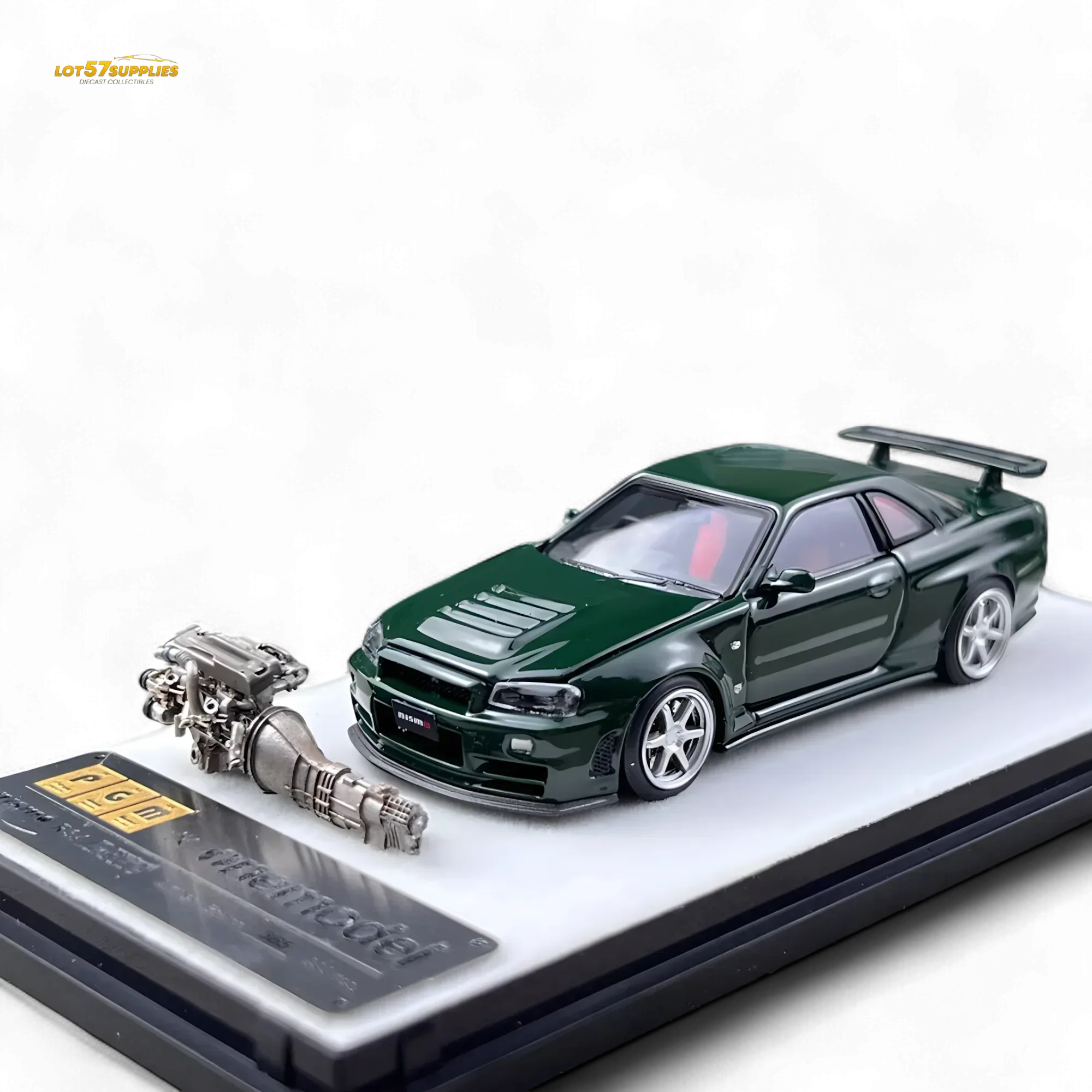 PGM Nissan GTR R34 Z-TUNE British Green 1:64 - Image 5