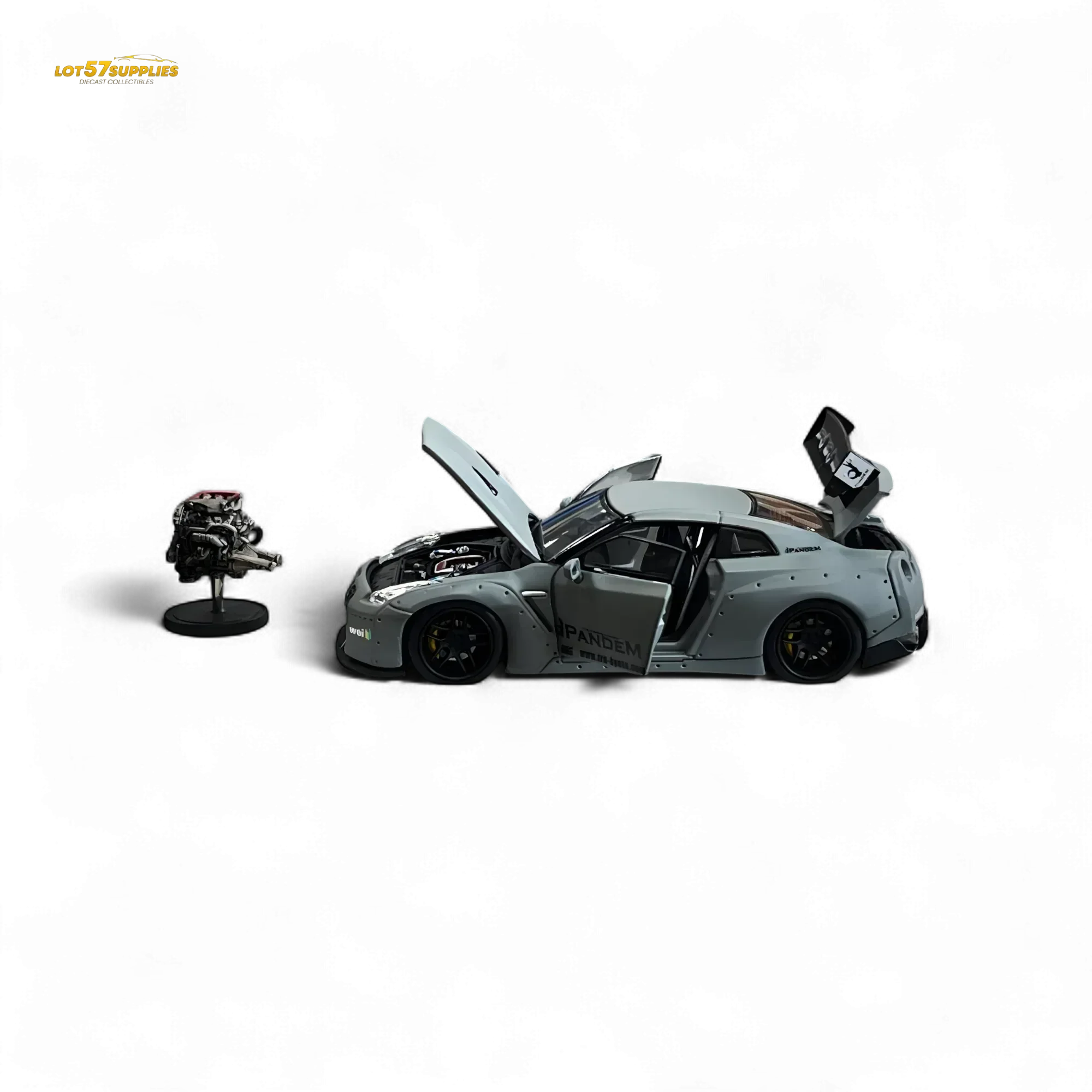 PGM Rocket Bunny R35 Combat Grey Luxury Version 1:64 - Image 10