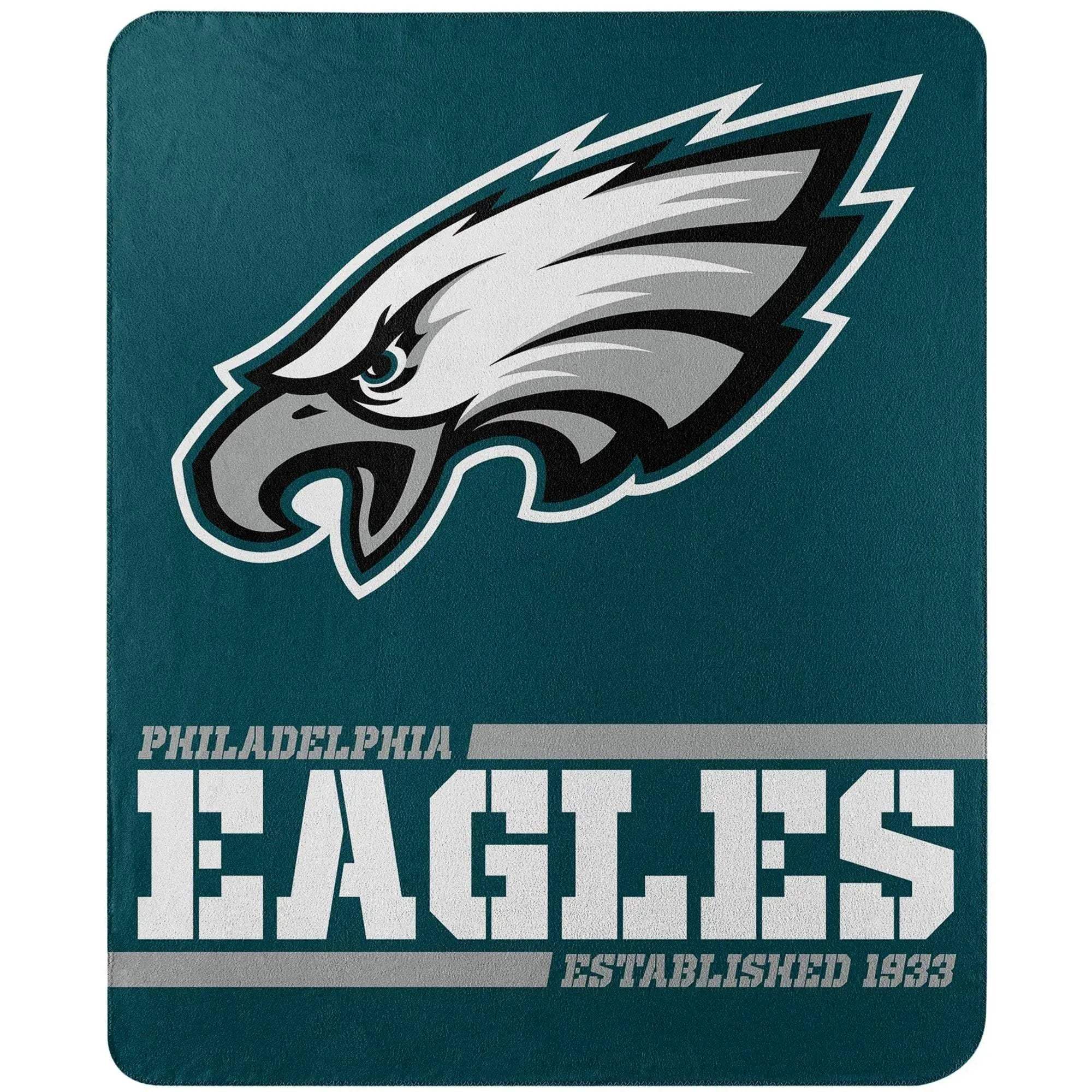 Philadelphia Eagles Blanket 50x60 Fleece Split Wide Design