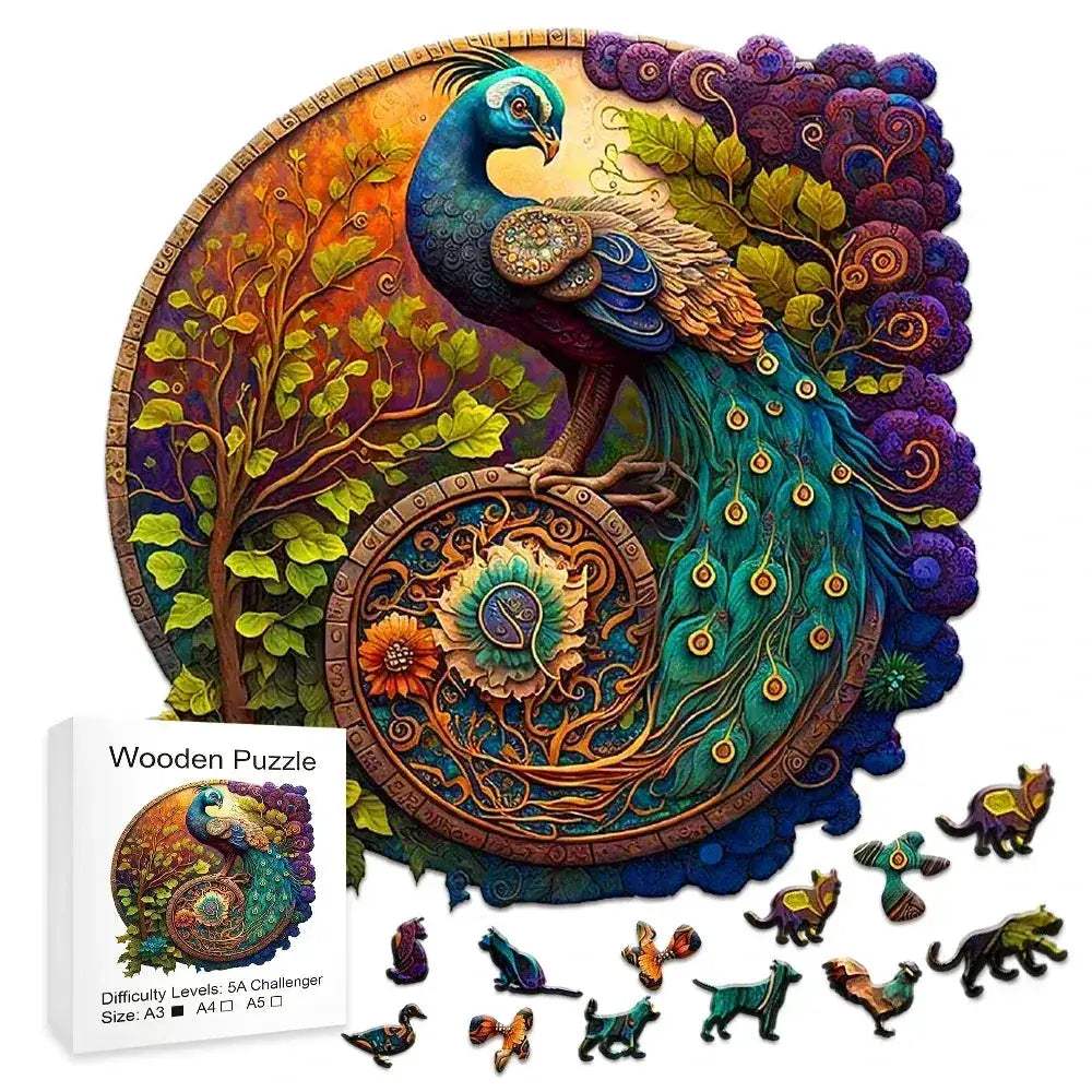 Phoenix Themed Wooden Jigsaw Puzzle For Adults Great Gift - Image 4