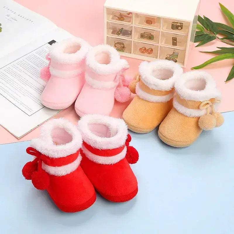 PINK SWANCN Baby Boots with Anti Slip Soft Bottom for Newborns and Toddlers - Image 3